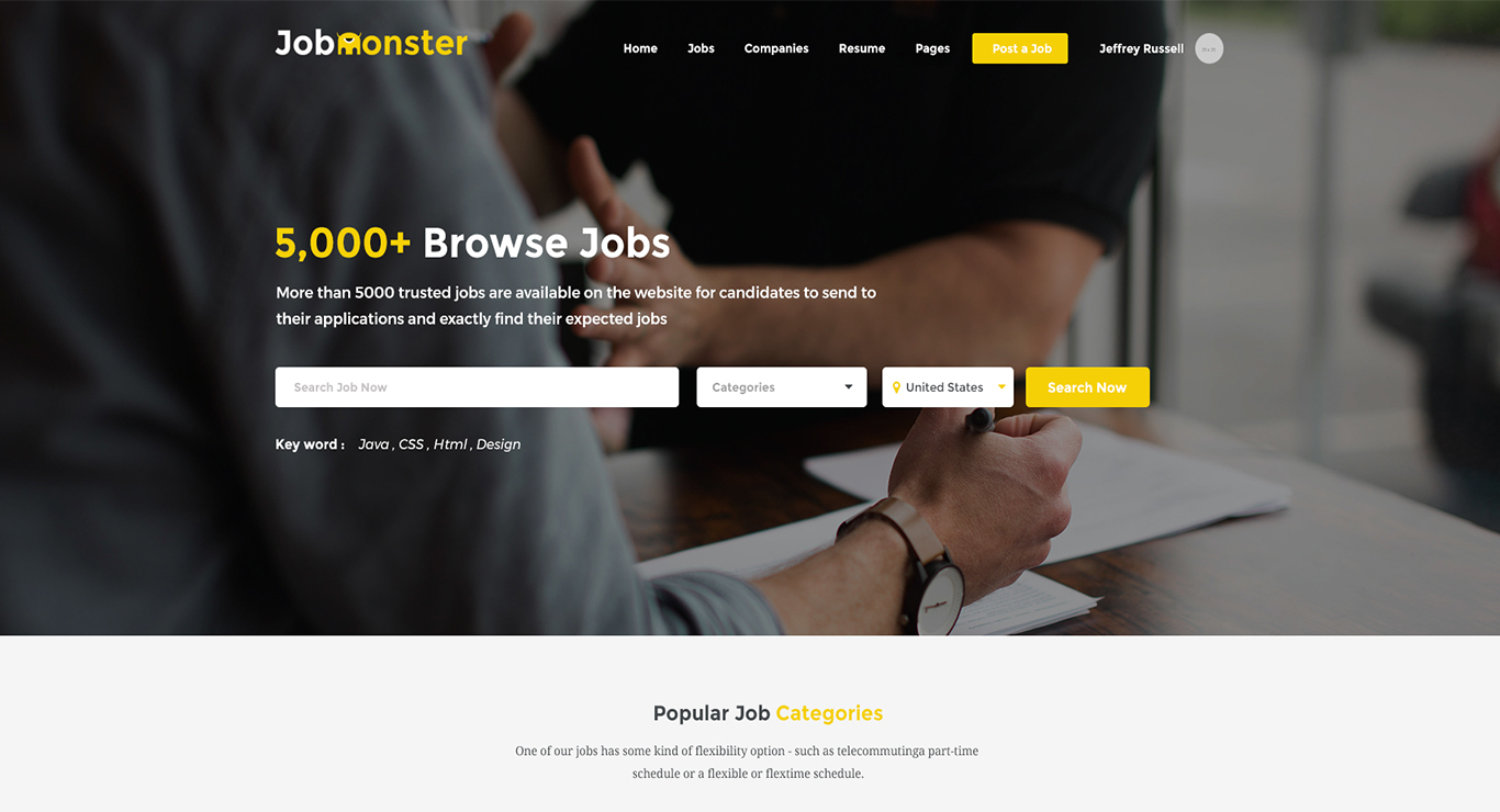 Jobmonster WordPress Theme