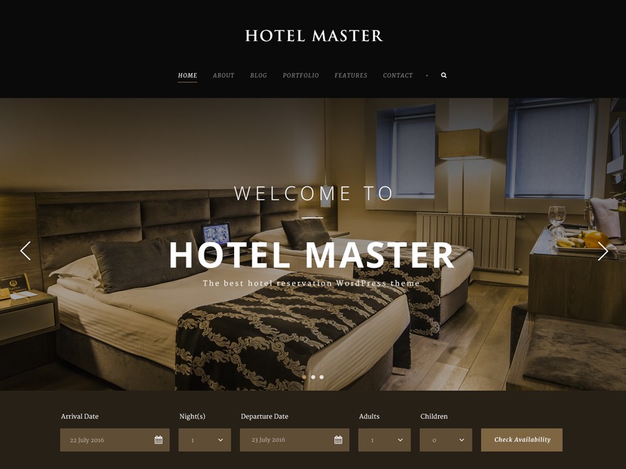 Hotel Master WordPress Theme
